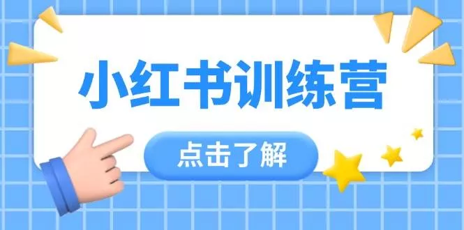 小红书训练营,助小白入门,掌握技巧变达人,课程实操又全面(12节课)