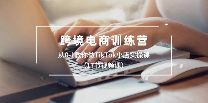 跨境电商训练营：从0-1教你做TikTok小店实操课(17节视频课