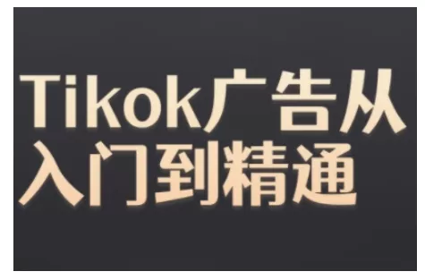 Tiktok Ads实操教程,Tiktok广告从入门到精通