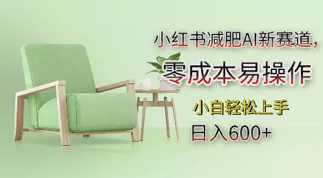 小红书减肥AI新赛道,零成本易操作,日入多张,小白轻松上手【揭秘】