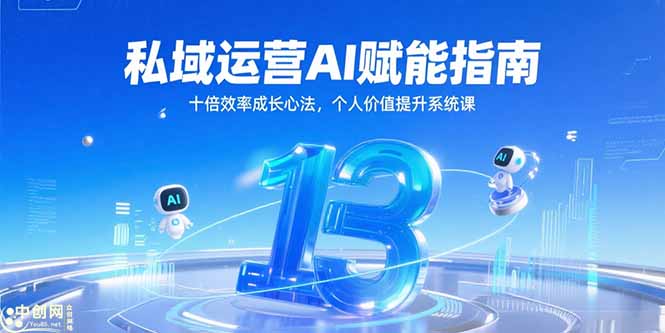 私域运营AI赋能指南,十倍效率成长心法,个人价值提升系统课