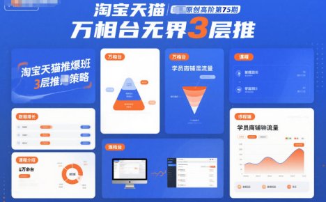 淘宝天猫推爆班原创高阶第75期，万相台无界3层推