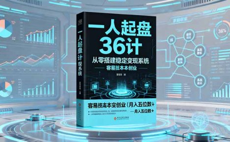 一人起盘36计：从零搭建稳定变现系统，实现低成本创业，月入五位数+