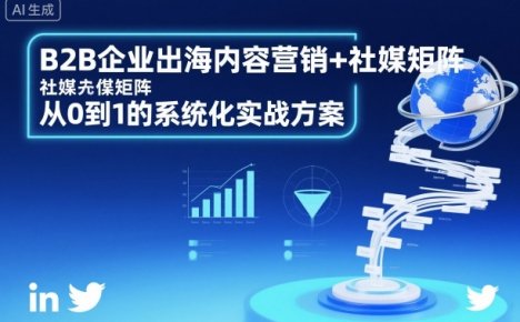 B2B企业出海内容营销+社媒矩阵，从0到1的系统化实战方案
