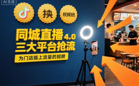 同城直播实操班4.0，三大平台抢流，为门店插上流量的翅膀