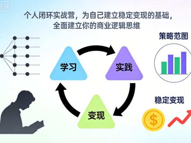 个人闭环实战营，为自己建立稳定变现的基础，全面建立你的商业逻辑思维